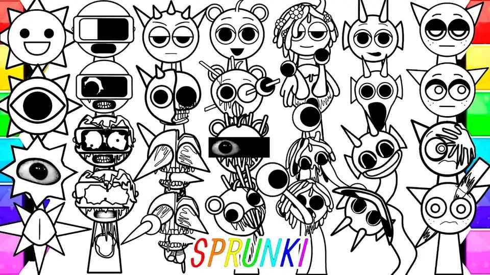 Sprunki Coloring Pages