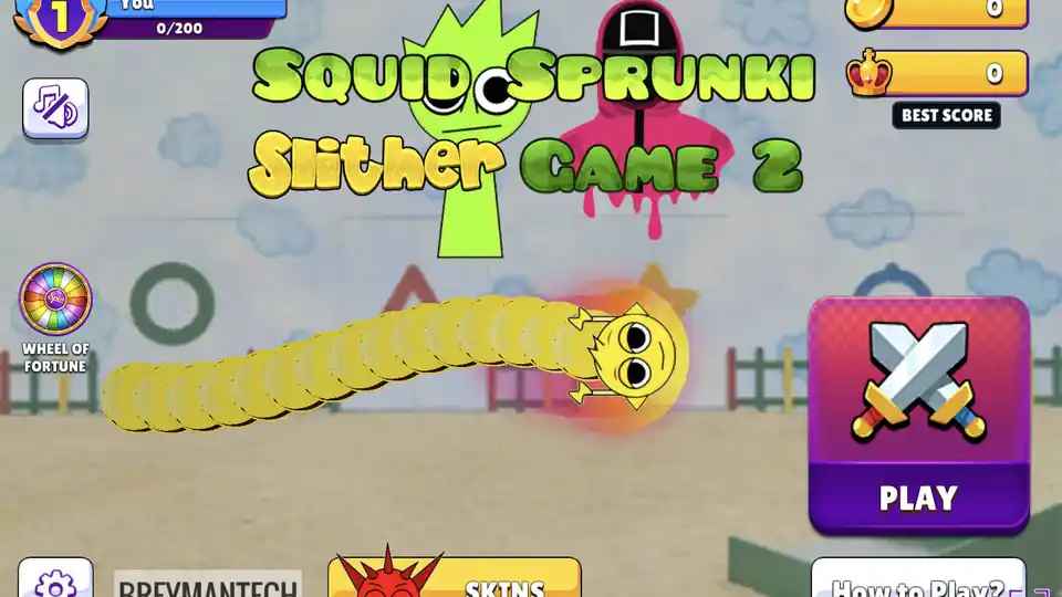 Squid Sprunki Slither Game