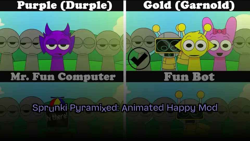 Sprunki Pyramixed: Animated Happy Mod