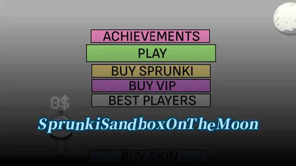 Sprunki Sandbox On The Moon