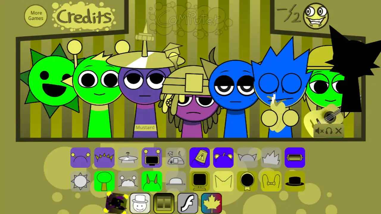 Sprunkstard in Different Colors