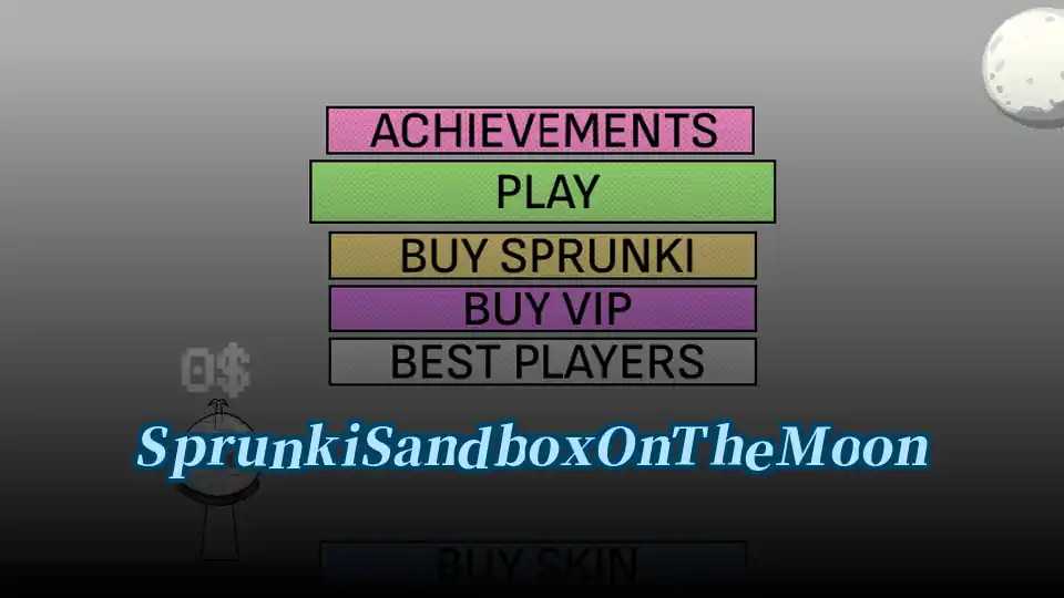 Sprunki Sandbox On The Moon