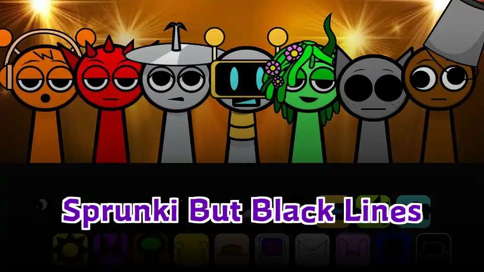 Sprunki But Black Lines