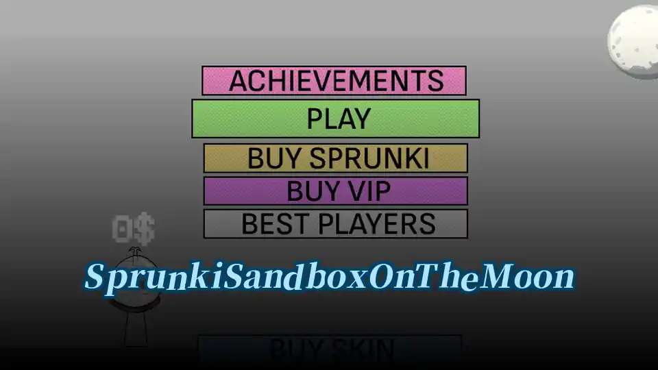 Sprunki Sandbox On The Moon