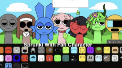 Sprunki With Fan Character