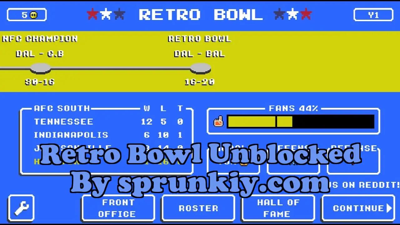 Retro Bowl Unblocked