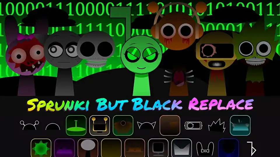 Sprunki Black icon